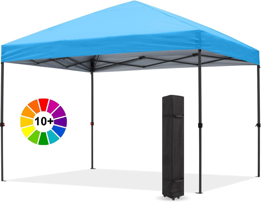 White 10x10 Pop up Canopy Tent T42342