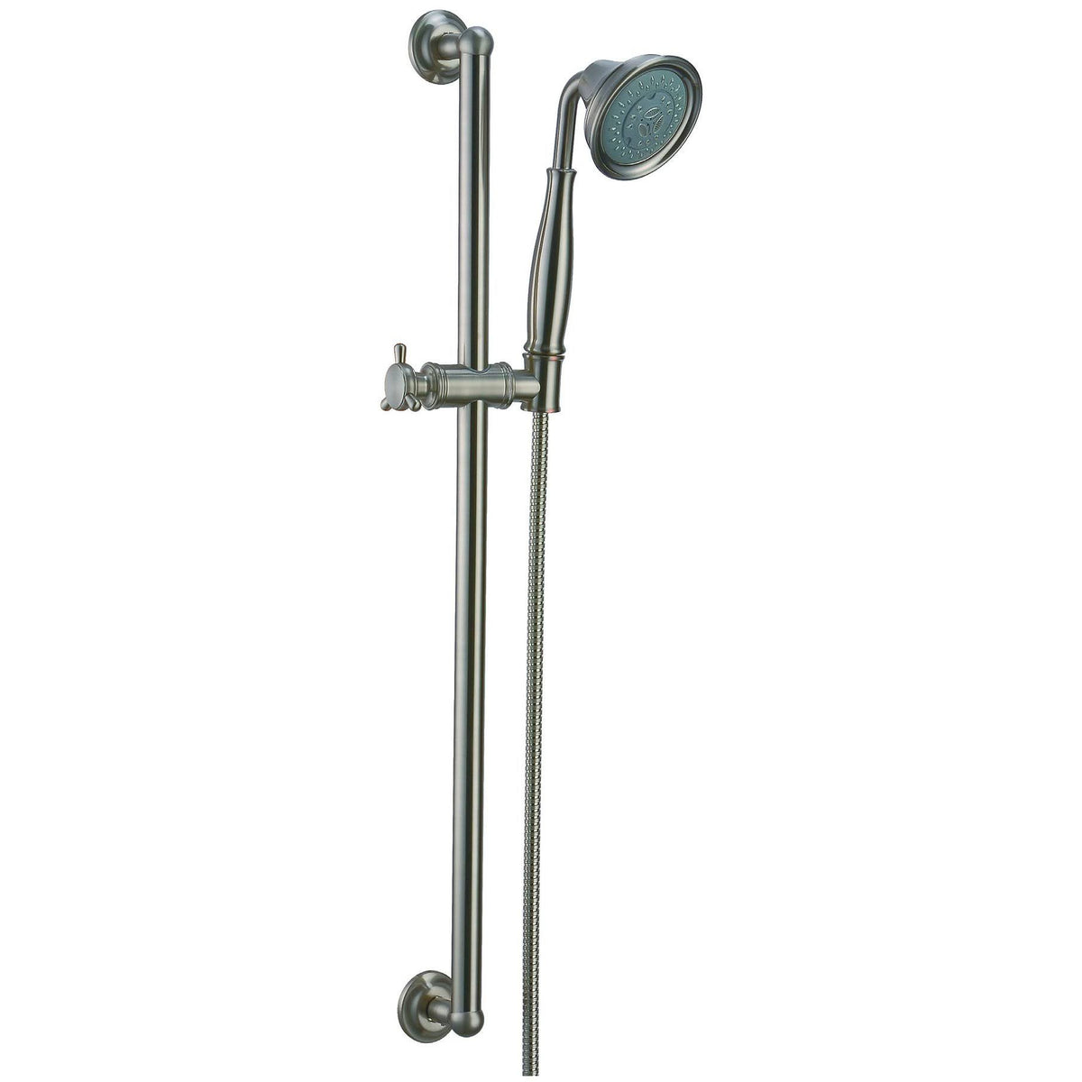 Brushed Nickel Multifunction Handshower with Slide Bar P8085