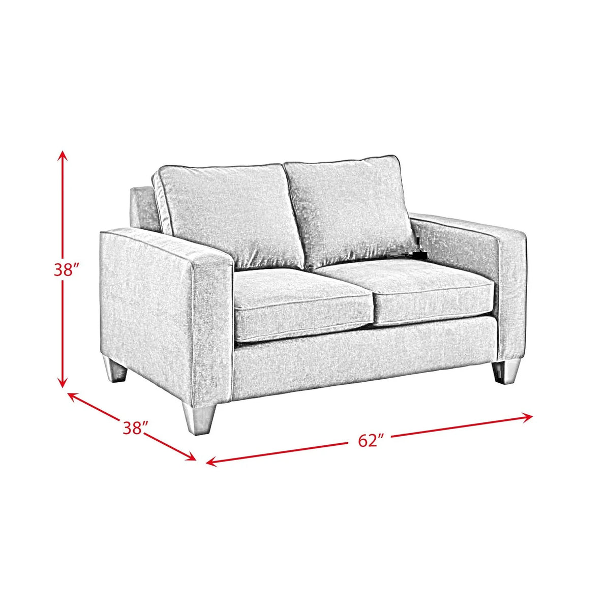 Navy Sofa and Loveseat Set Y2821