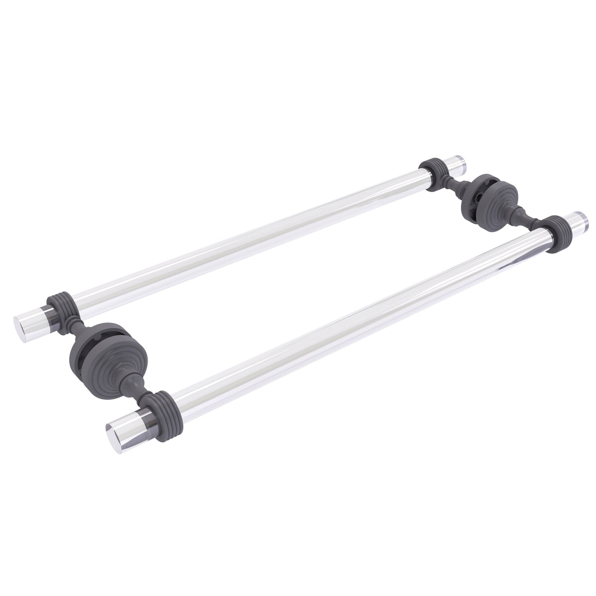 Matte Gray 18 inch Shower Door Towel Bar X828268