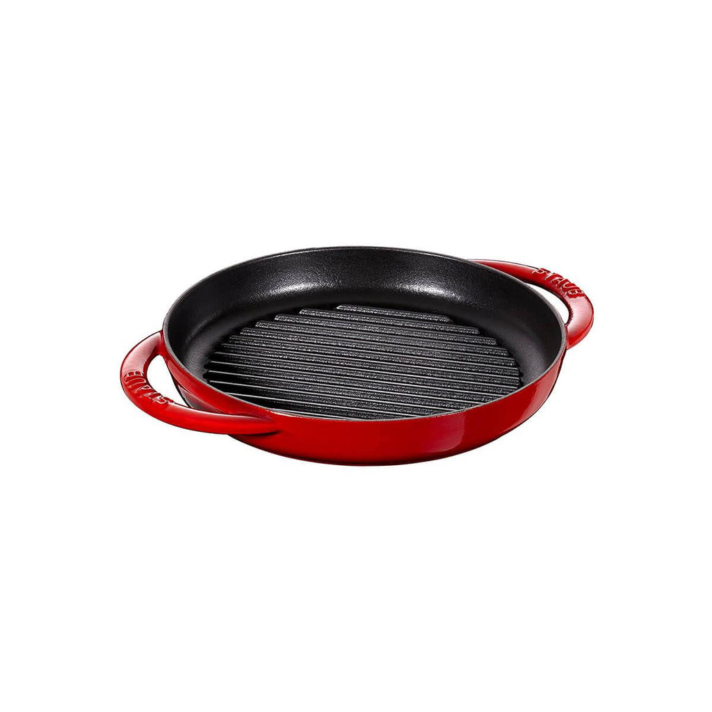 Cherry Red Round Grill Pan T5612