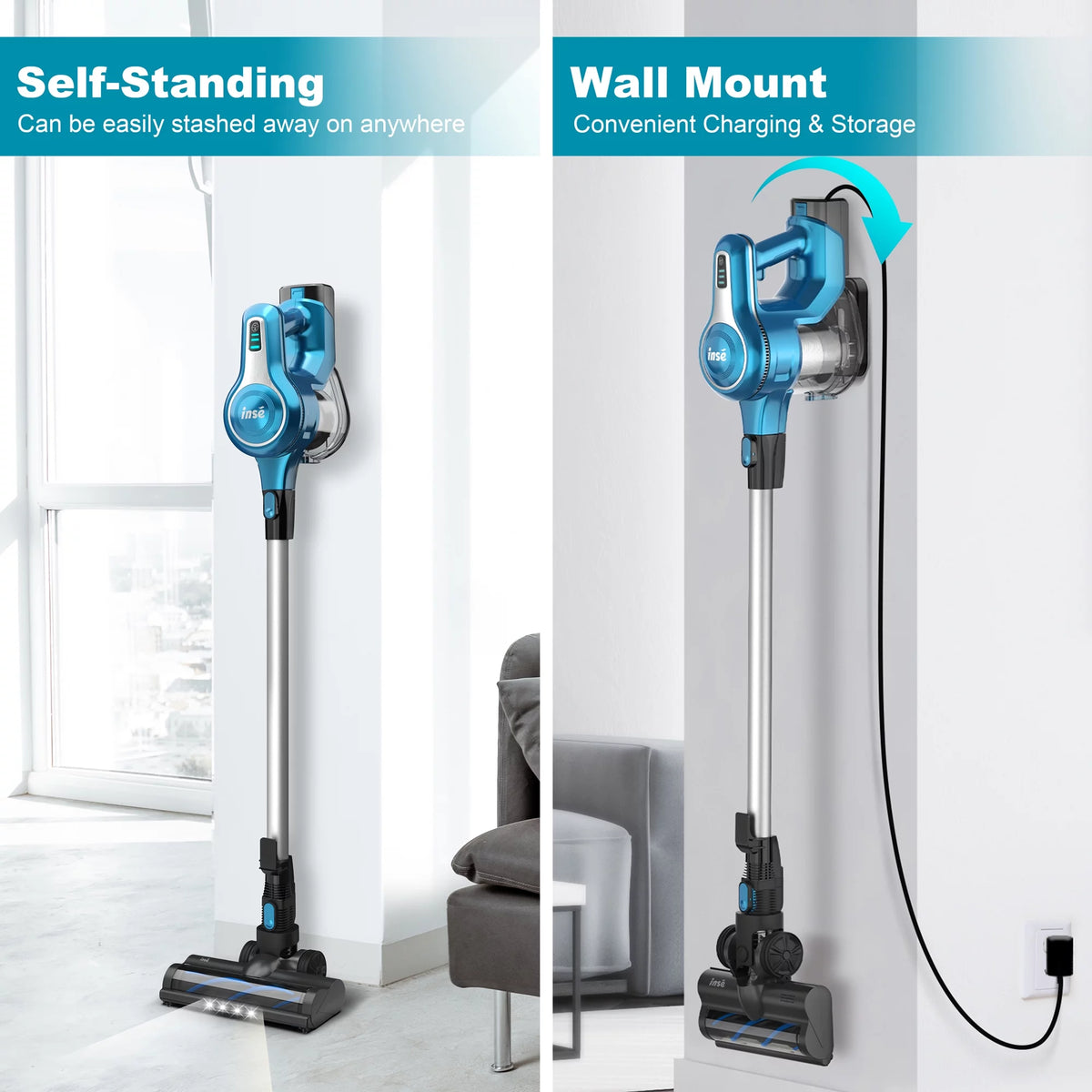 Cordless Vacuum Cleaner with 2 Batteries F92195