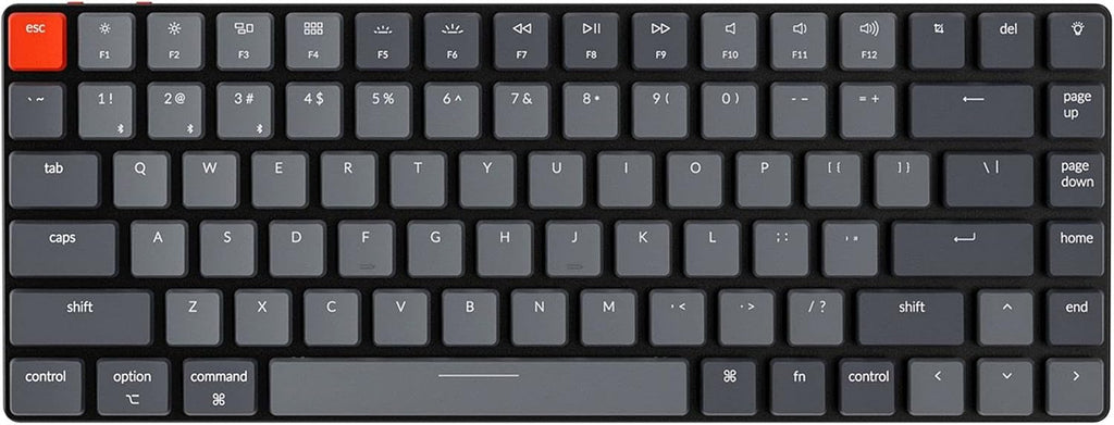 84 Keys Ultra-Slim Wireless Mechanical Keyboard with White LED Backlit A5237