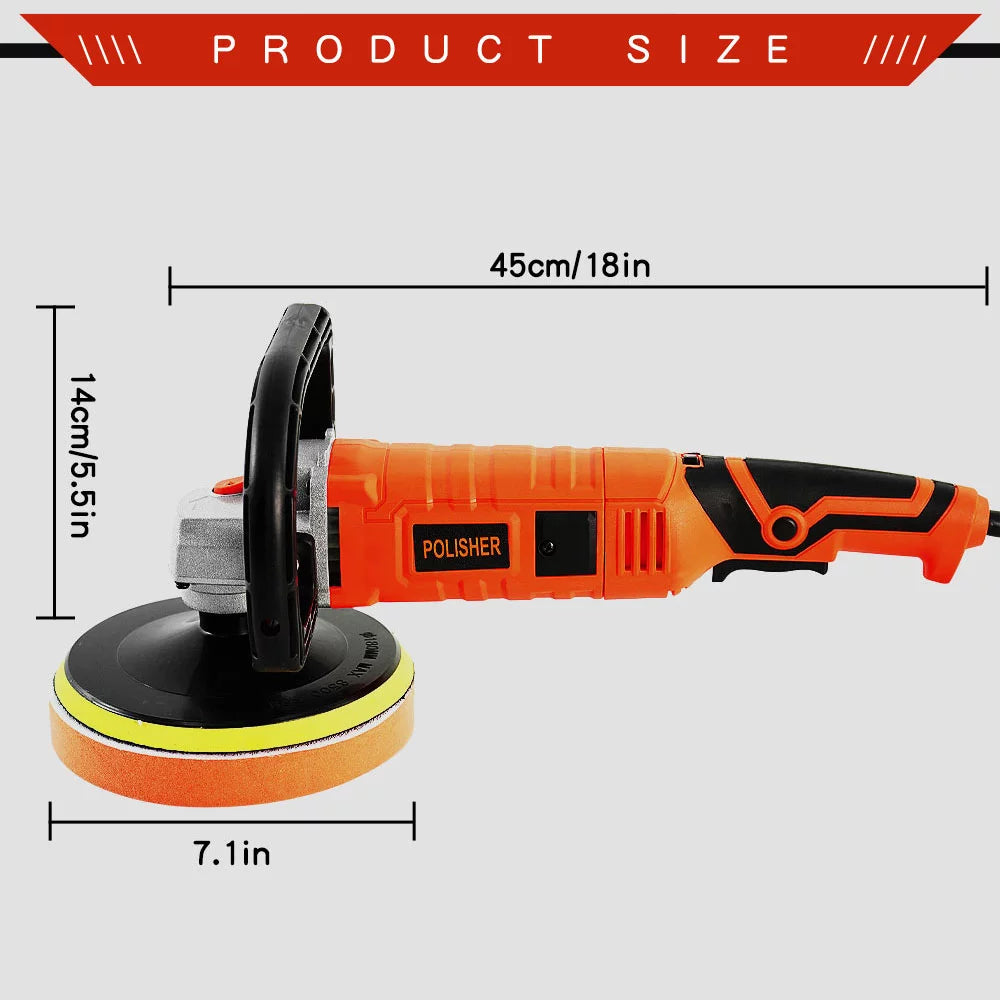 1580W Variable Speed Dual Action Random Orbital Buffer Polisher R4250