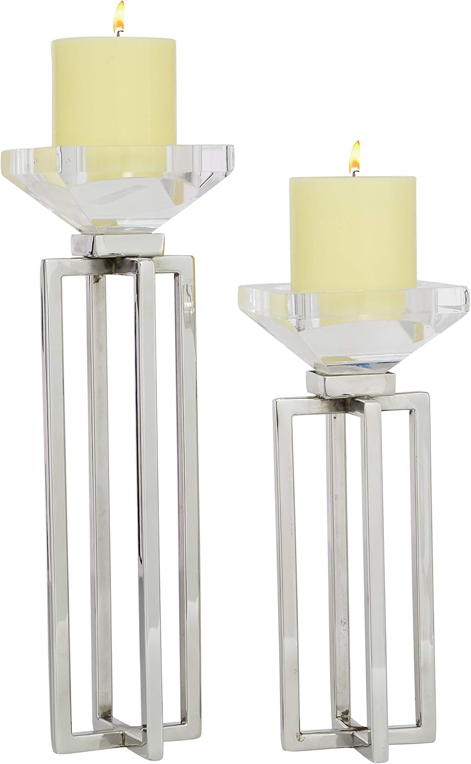 White Candle Holder Q26087