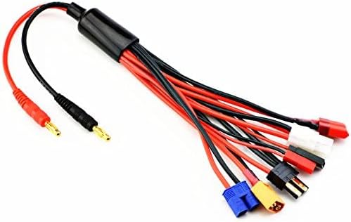 9 in 1 Splitter Cable 4.0mm Banana Plug to JST T Plug XT60 EC3 D537