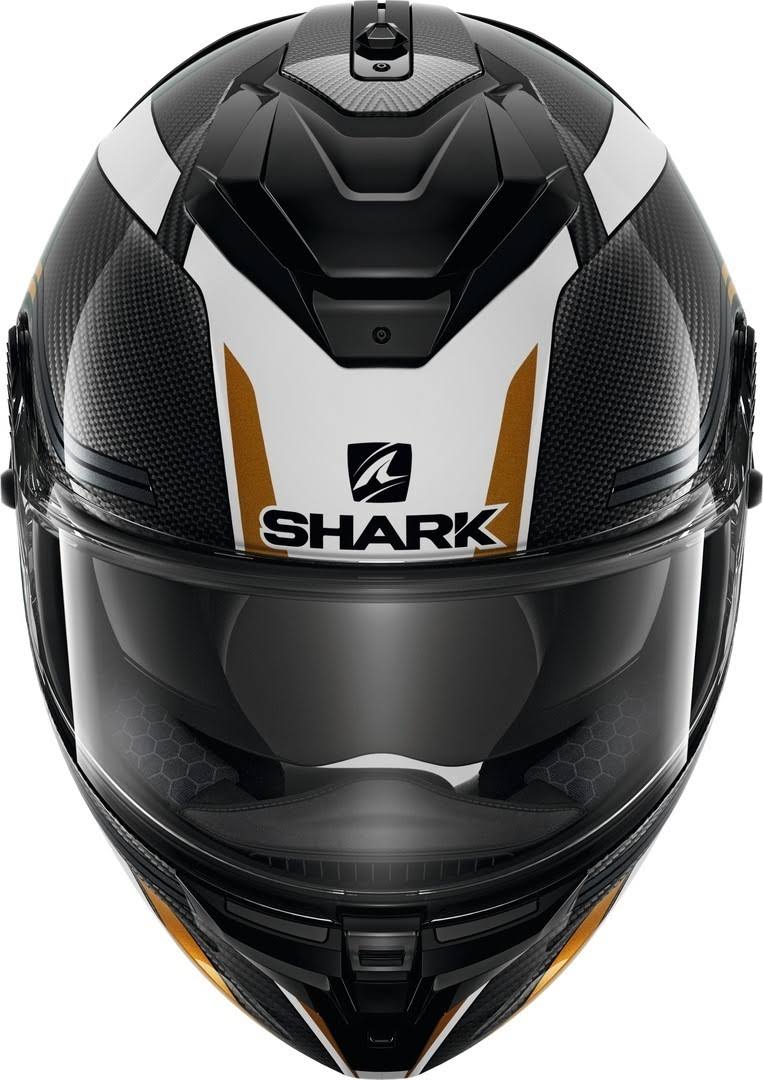 Carbon Green Gold Motorcycle Helmet P63917