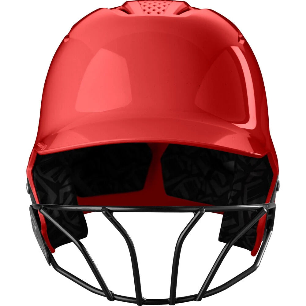 Gloss Scarlet Fastpitch Softball Batting Helmet with Facemask G3101