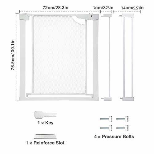 Metal Mesh Baby Gate Auto Close Safety Gate O49547