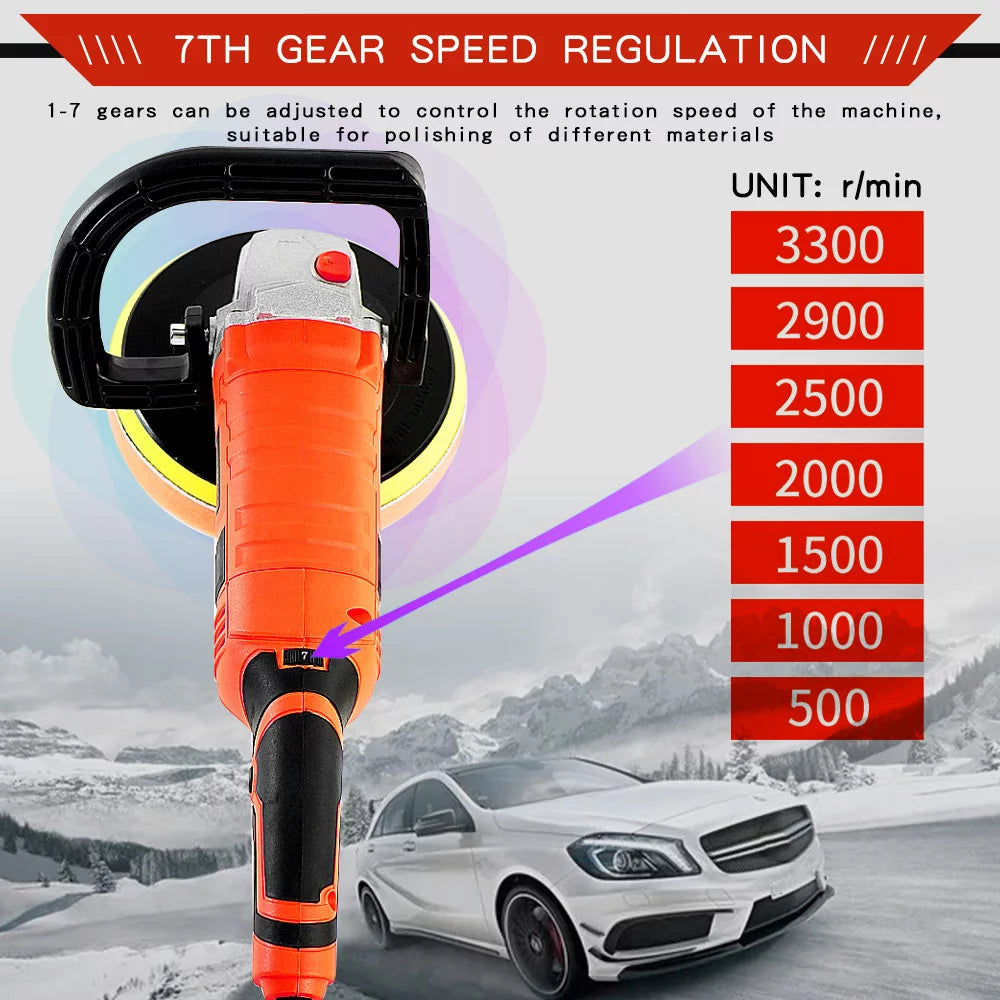 1580W Variable Speed Dual Action Random Orbital Buffer Polisher R4250