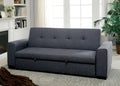 Gray Convertible Expandable Futon Sofa Z97716