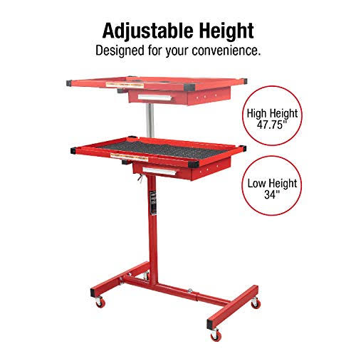 Adjustable Heavy Duty Work Table with Drawer V7831