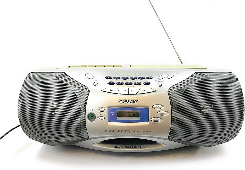 Portable AM/FM/CD Cassette Boombox X878040