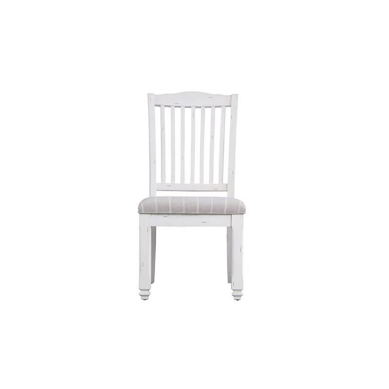 Gray and White Dining Chair Set of Two F92934