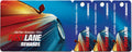 Plastic Card with 3 Key Tags V547