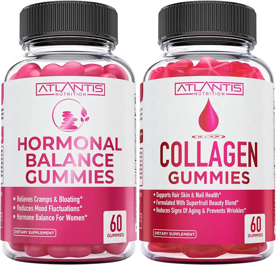 Hormonal Balance PMS Relief 60 Gummies + Collagen 60 Gummies X5015