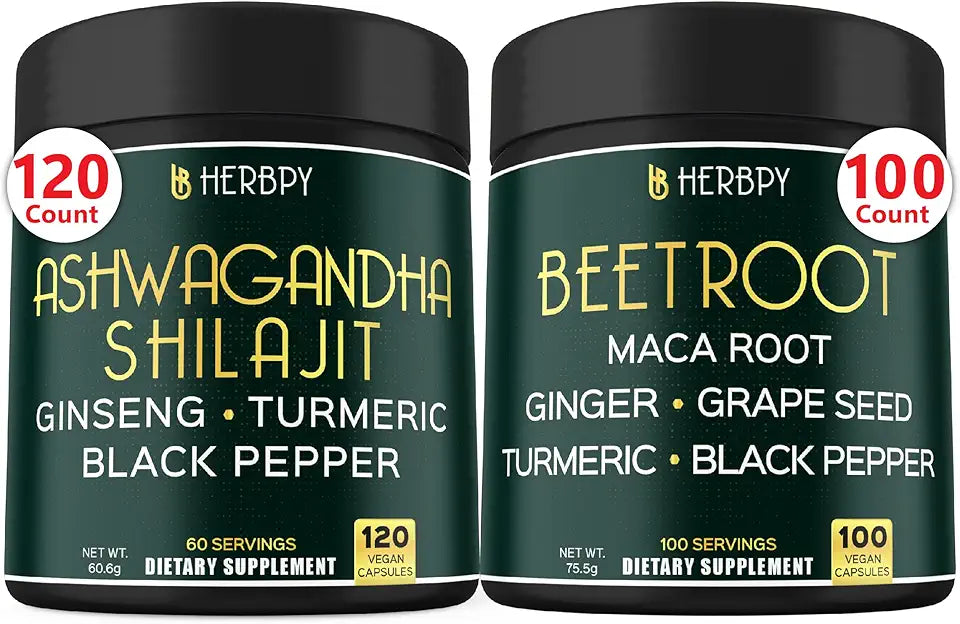 Ashwagandha Shilajit & Beet Root Capsules R580743