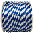 0.63 in. x 200 ft. Blue & White Solid Braid Polypropylene Rope O588