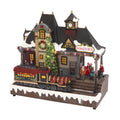 Lighted Musical Train Station with Lighted Train I18719