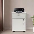 2 Tier Rolling File Cabinet with Lock Q8389