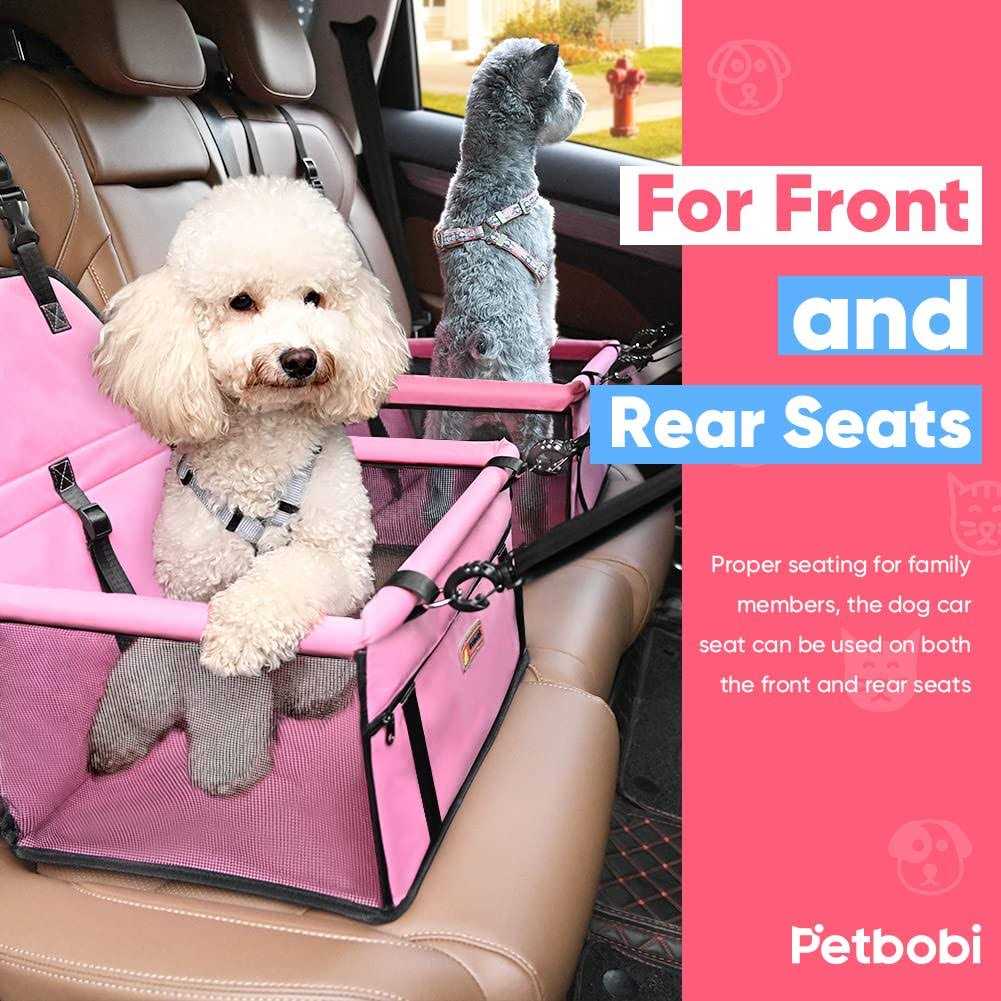 Pet Reinforce Car Booster Seat for Dog Cat Portable and Breathable Bag with Seat Belt U75087