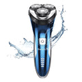 Blue IPX7 Waterproof Electric Razor with Pop-up Beard Trimmer N646
