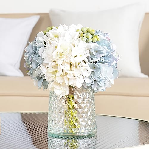 White Artificial Flowers in Vase B79235