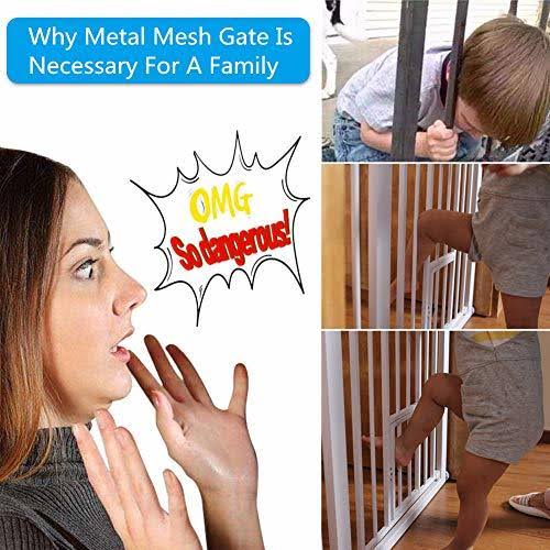 Metal Mesh Baby Gate Auto Close Safety Gate O49547