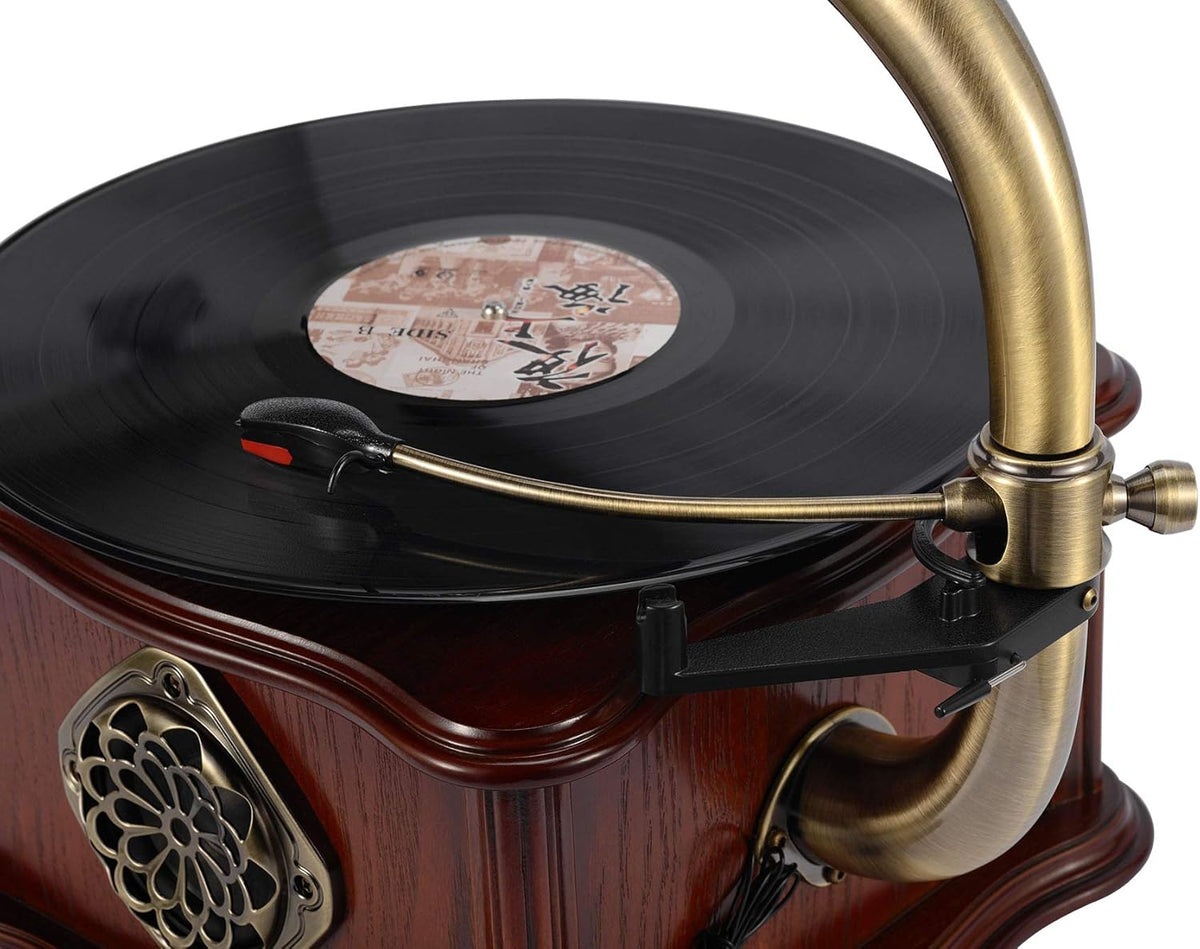 Vinyl Record Player Turntable Stereo System Bluetooth 4.2 V70029