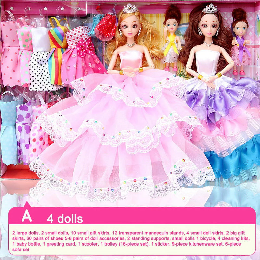 Barbies Gift Box Doll Set Princess Toy D671