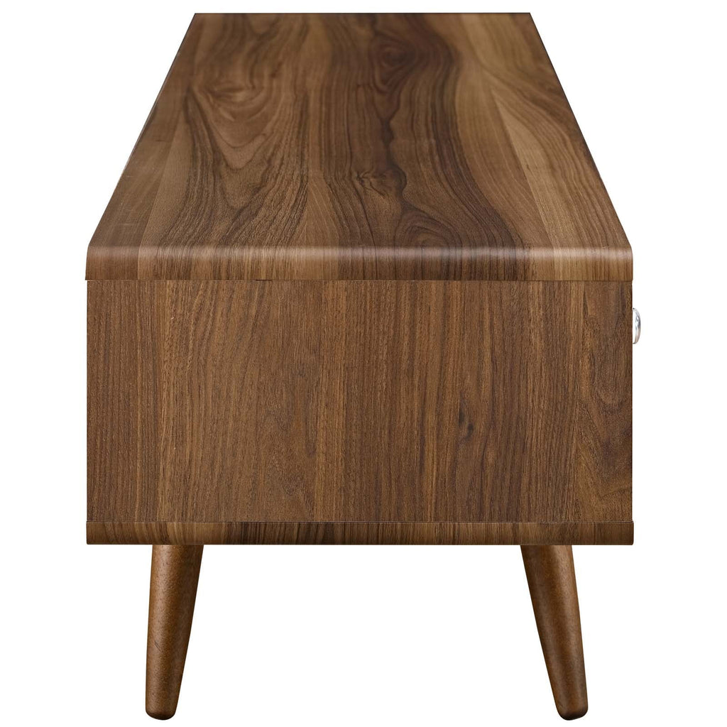 55” Walnut White TV Stand M45021