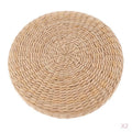 2 Pieces Round Straw Floor Cushion J5096