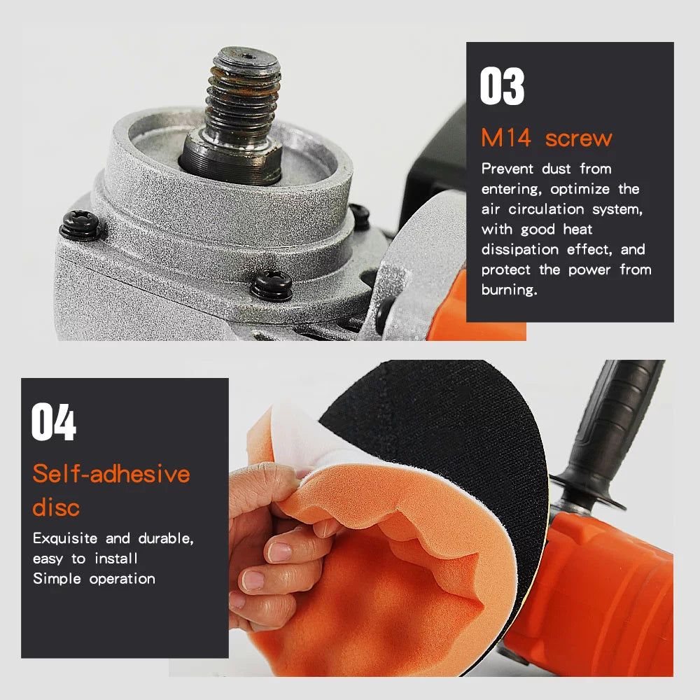 1580W Variable Speed Dual Action Random Orbital Buffer Polisher R4250