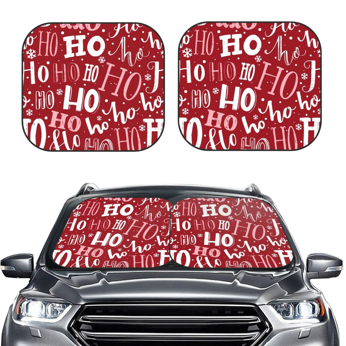Christmas Windshield Sun Shade 2 Pack Foldable Car Sunshade C82998