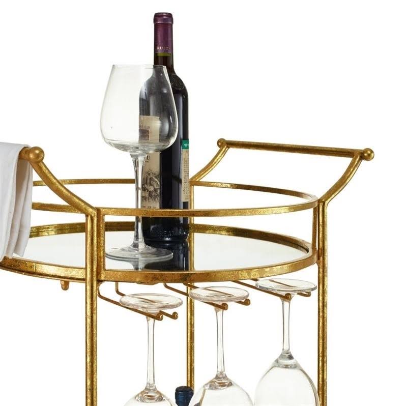 Gold Metal Bar Cart I10410