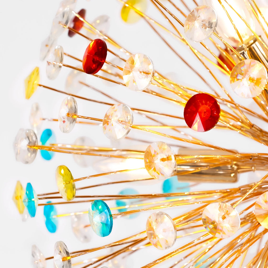 12-Light Linear Crystal Chandelier A8804