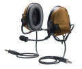 Coyote Brown Dual Comm Neckband Communication Headset O445468