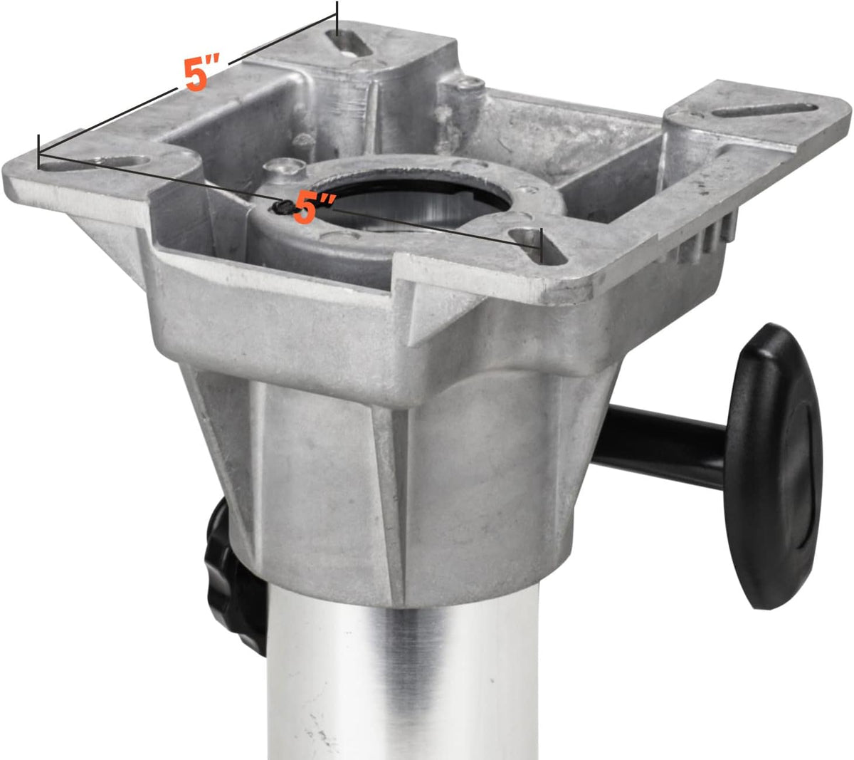 Aluminum Adjustable-Height Boat Seat Pedestal 14-Inch to 18-Inch J2721