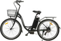 26" 350W Electric Cruiser Bike with Basket Shimano 7 Speed Removable 36V 10AH Lithium Battery R585840