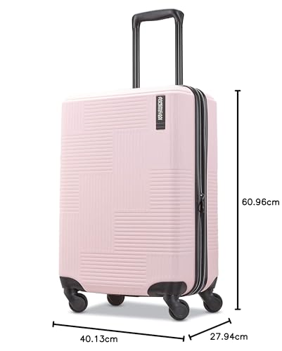 Jet Black Expandable Hardside Luggage with Spinner Wheels, Carry-On 21-Inch U779678