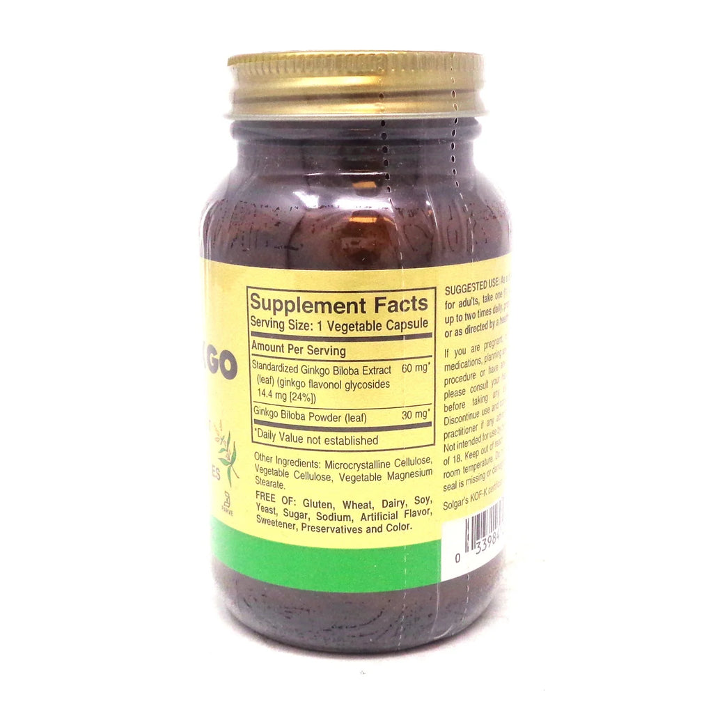 120 V Caps Ginkgo Supplement X22021