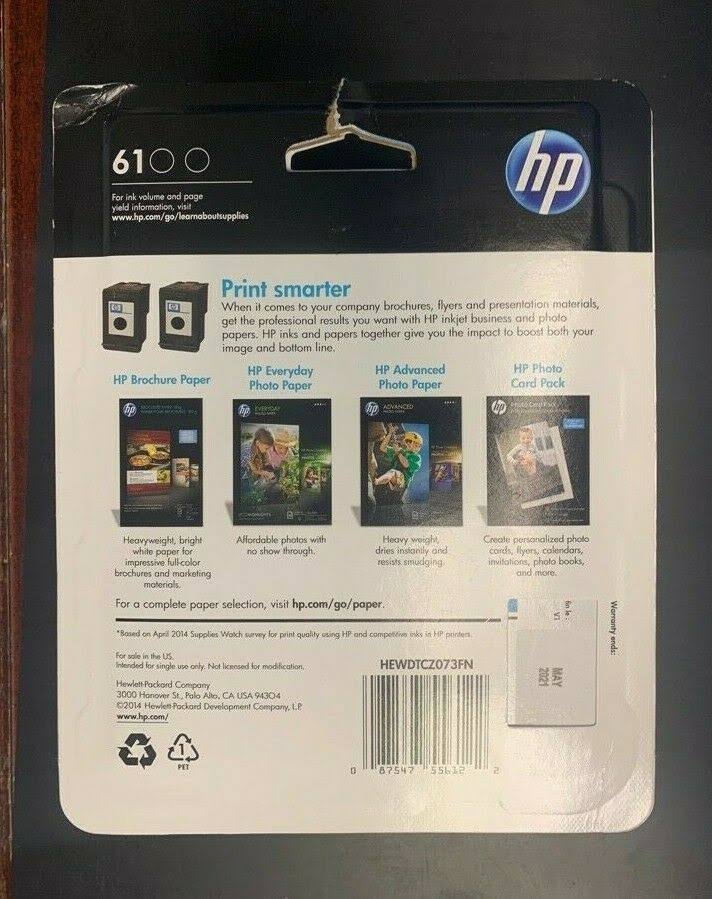 Black 61 Ink Cartridges R53867