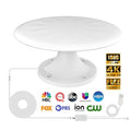 720° Long Range Omni Directional Digital HD TV Antenna with Signal Booster and 35ft Cable M880