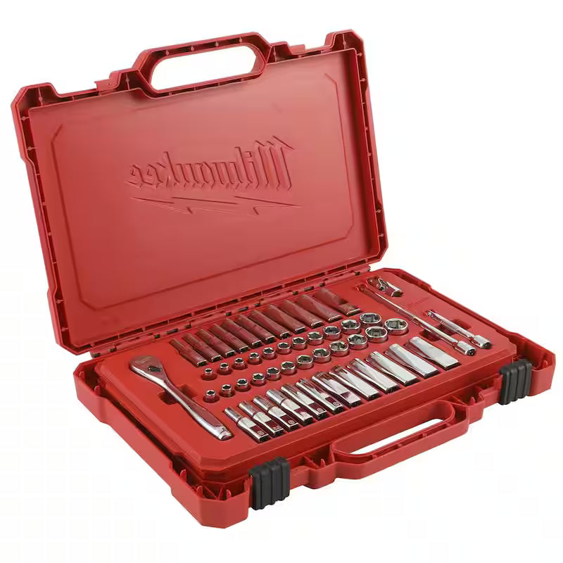 1/4 in. Drive SAE/Metric Ratchet and Socket Mechanics Tool Set (51-Piece) M30923