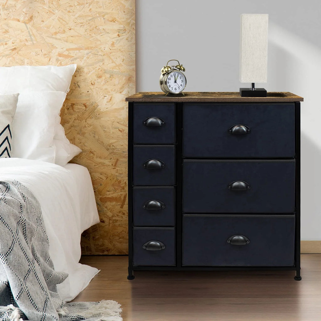 7 Drawer Fabric Dresser C66436
