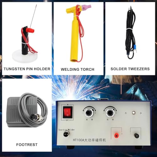 110V 100A Portable Spot Welding Machine with Foot Pedal Y648788