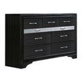 Two Tone Wooden Dresser With Nine Drawers G831