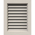 18 inch x 12 inch Vertical Gable Vent Primed Smooth Western Red Cedar K905