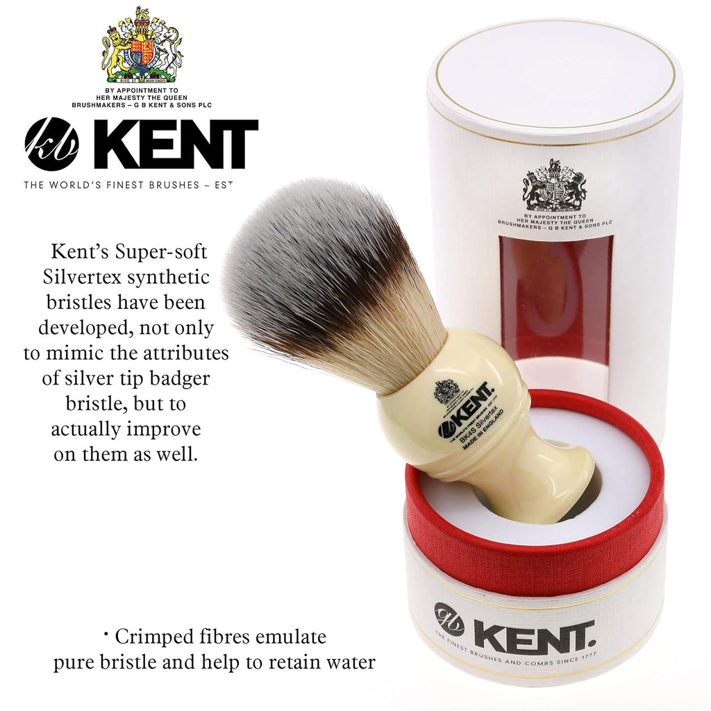 Shaving Brush with Synthetic Bristles and Resin Handle, Pack of 2 L46049
