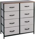 Rustic Brown Fabric 4 Drawer Storage Dresser K4358